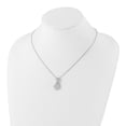 thumbnail image 4 of 925 Sterling Silver Snake Necklace with Pendants Chain & CZ Brilliant Embers Fancy Curve Pendant 20 inch 13.5 mm, 4 of 4