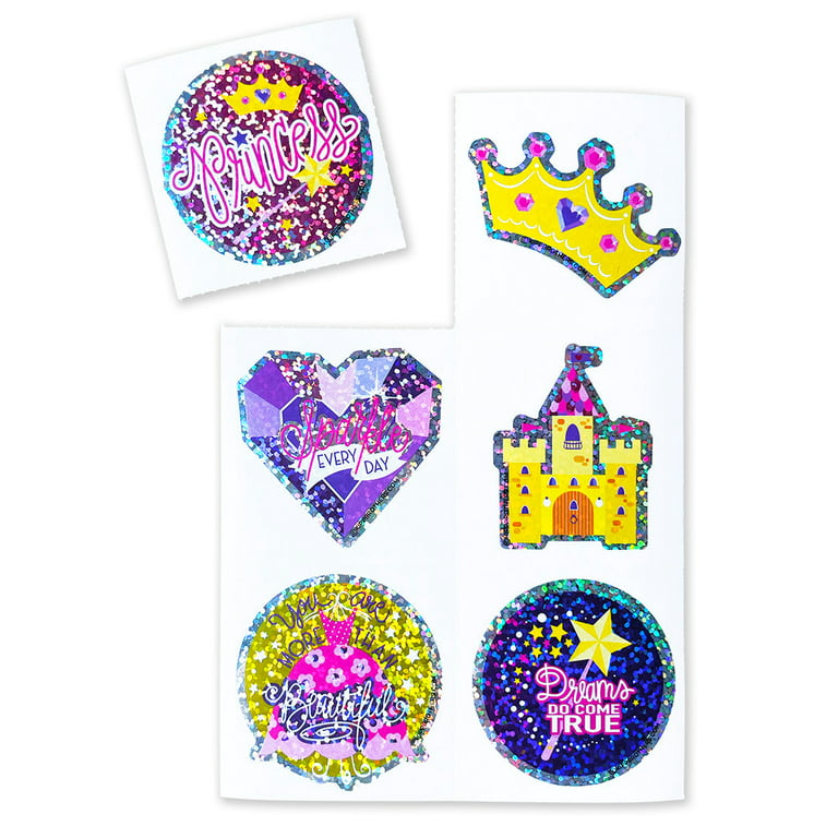 Sparkle Stickers (Princess) Sheet Pack - 102 Stickers