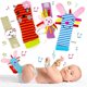 thumbnail image 1 of Sonajeros para bebé, calcetines, sonajeros de muñeca, buscadores de pies, 4 Uds., juguetes de sonajero para bebés, niños recién nacidos, 1 of 5