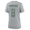 thumbnail image 3 of Women's Nike Aaron Rodgers Heather Gray New York Jets Atmosphere Fashion Game Jersey, 3 of 3
