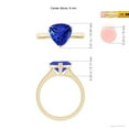 thumbnail image 4 of Angara Natural 2.45 Ct. Tanzanite Solitaire Engagement Ring in 14K Yellow Gold for Women (Ring Size: 12), 4 of 9