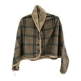 thumbnail image 1 of Lady Multifunction Doublelayer Tartan Plaid Blanket Scarf Wrap Shawl Winter Warm Multipurpose Blanket Soft Breathable Machine Washable All-Season Throw Blanket for Hot Sleepers Bedroom Travel, 1 of 1