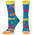 thumbnail image 2 of Cool Socks, Women's Funny Novelty Socks, Swedish Fish Flavors Crew, Adult, 2 of 6