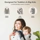 thumbnail image 5 of LÍLLÉbaby Portabebés ergonómico 3 en 1 con flujo de aire para niños con soporte lumbar y malla transpirable (25-60 libras), soporte y cómodo, transporte multiposición para senderismo y viajes (carbón/, 5 of 5
