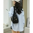 thumbnail image 3 of Women's Sling Bag, Crossbody, Daypack, Fanny Pack, Travel, Casual, Chest Bag in Black, 3 of 11