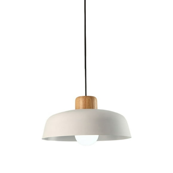 Wood Metal Colorful Pendant Lighting, Vintage Farmhouse Pendant Lamp, Simple Rustic Pendant Light Fixture, Retro Ceiling Pendant Light for Over Kitchen Island Dining Room Table Entrance Cafe