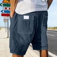 thumbnail image 6 of JTieacloth Men's Corduroy Casual Shorts Classic Stretch Short for Summer Beach Vacation(Blue), 6 of 7
