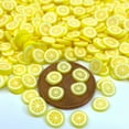 thumbnail image 2 of Lemon Slice Shape Glitter Confetti (1oz = 28g), 2 of 2