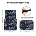 thumbnail image 5 of Pofeuu Hand Drawn Rockets Print Car Foot Mat Set of 4 Pieces - All-Weather Full Set Floor Mats for Cars Trucks SUVs, 5 of 7