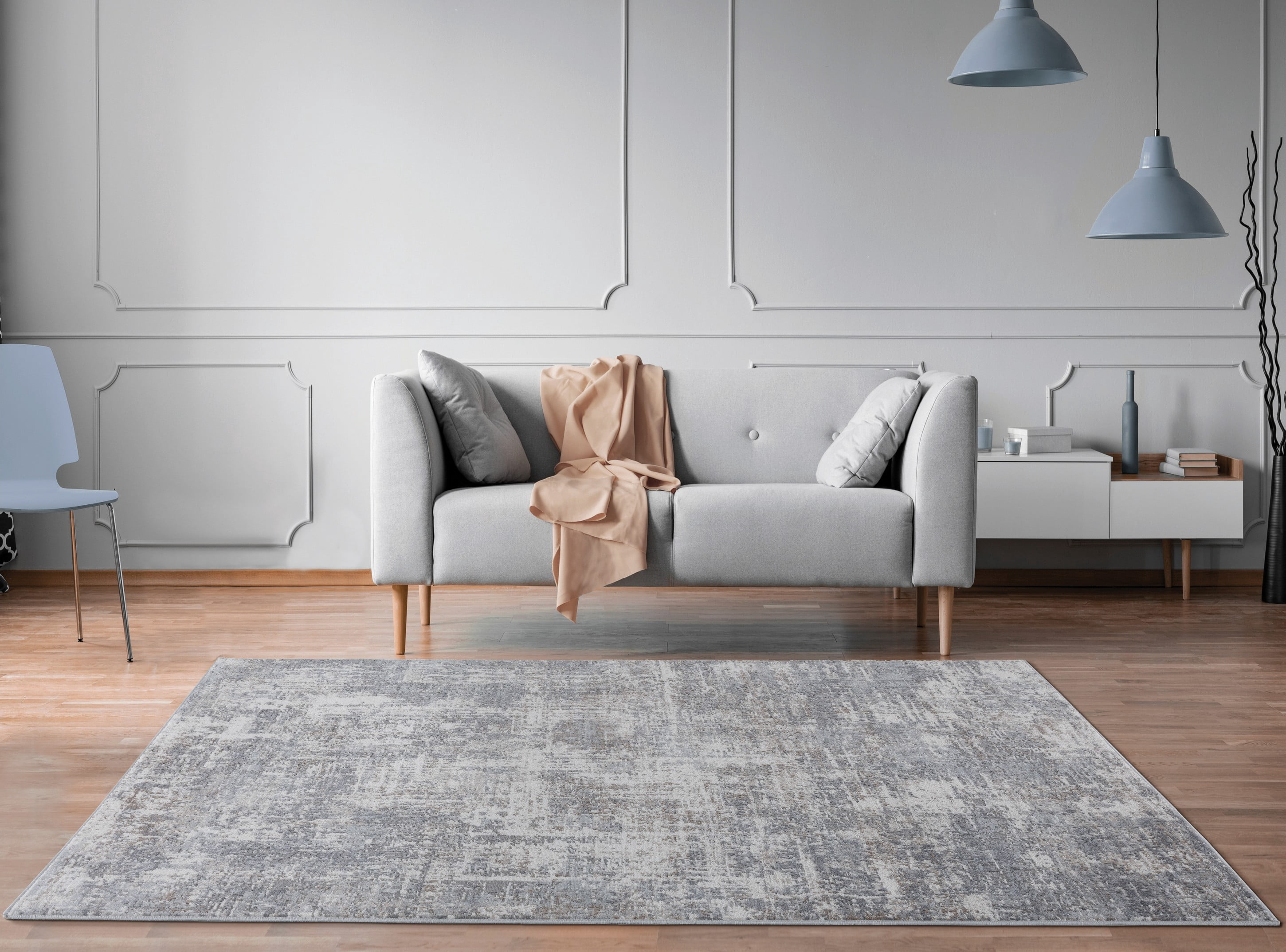 United Weavers of America Modern, Transitional Abstract Area Rug, 5.25' x 7.17'