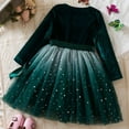 thumbnail image 5 of Zshosam Dress for Toddler Girl Long Sleeve Dress Tiered Ruffle Swing Shirt Dress Size 7T 8T,(Green 7-8 Years), 5 of 5