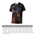 thumbnail image 6 of LAOLIUSN Men’s Patriotic Fishing T-Shirt, American Flag Fish Graphic Tee, 3D All Over Print Short Sleeve Crewneck, 88% Polyester 12% Spandex, S-4XL, 6 of 7