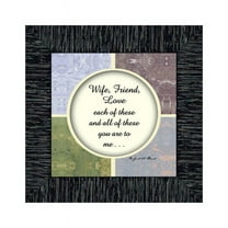 Wife Friend Love, Romantic Gift for Wife, Picture Frame, 6x6 75511