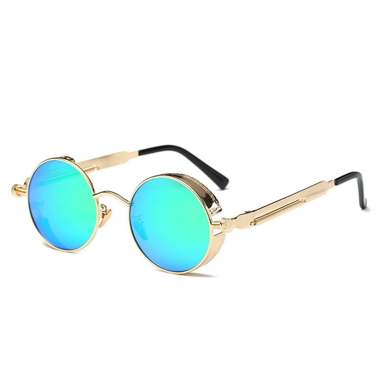 Eosunjian Men Women Retro Vintage Glasses Steampunk Round 