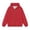 Red, variant on Womens Hoodie Red Women's Oversized Double Zip Hoodie Casual Loose Pullover Top Sweatshirt for Women M