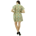 thumbnail image 3 of Bimba Women Bohemian Printed Cotton Kaftan Dress Short Tunic Beach Caftan, 3 of 8