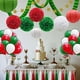 thumbnail image 4 of Set de decoración para fiestas KAXIXI 43 piezas con globos linternas y pompones, 4 of 7