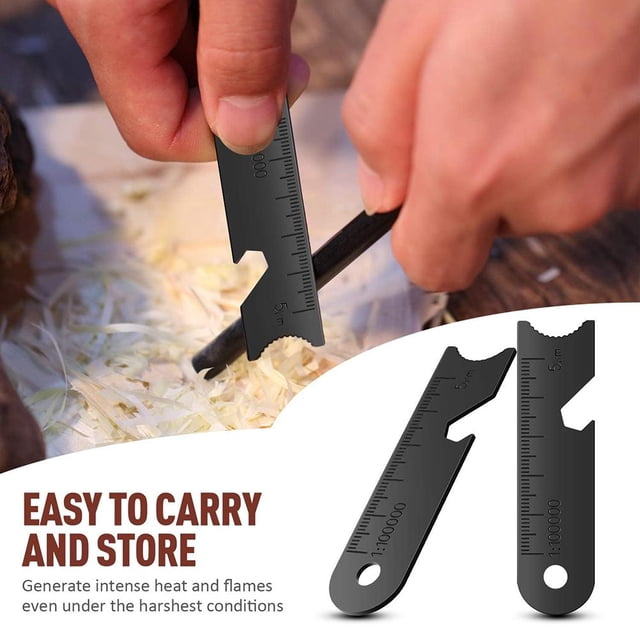 10 Pcs Outdoor Scraper Fire Starter For Outdoor Camping Hiking Hunting Emergency Survival