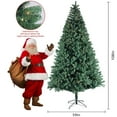 thumbnail image 4 of 9FT Classic Pencil Christmas Tree is an 60-inch classic pencil-shaped Christmas tree suitable for both Halloween and Christmas. It features dense branches for realistic Christmas decorations, 4 of 10