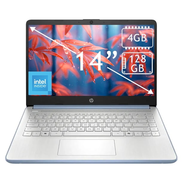 Laptop Hp 14" Intel Celeron 4GB 128GB Azul 14-dq6012dx