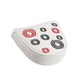 thumbnail image 1 of Mallet Putter Cover Magnetic Closure spider putter cover Protector Half Round Golf Headcover PU White, 1 of 9