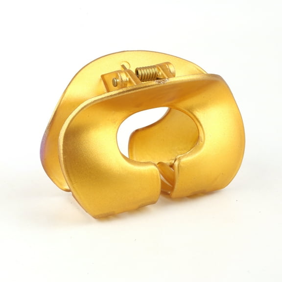 6 PC Golden Color Medium Claw Clip : the Ultimate in Hair Styling! Clips Girl Brand