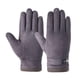 thumbnail image 2 of Guantes de gamuza de invierno gruesos, suaves y cálidos para motociclismo, trabajo diario y conducción. Gris, 2 of 9