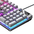 thumbnail image 4 of mecánico para juegos con cable, RGB retroiluminado USB 104 teclas Respuesta rápida Controles multimedia cómo, para computadora de , GRIS Baoblaze Teclado mecánico, 4 of 4