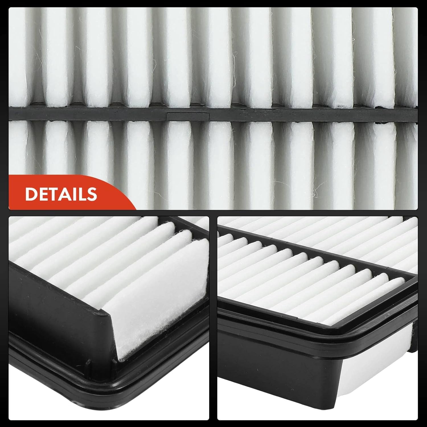 A-Premium 2-PC Engine Air Filter Compatible with Mazda Vehicles - 3 (2012-2018), 3 Sport (2012-2018), 6 (2014-2021), CX-5 (2013-2023) - L4 2.0L 2.5L - Naturally Aspirated Only