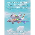 thumbnail image 3 of Joyabit Kids Airplane Toy with Attached Rescue Helicopter, 4D Lights and Sounds for Kids, 3 of 4