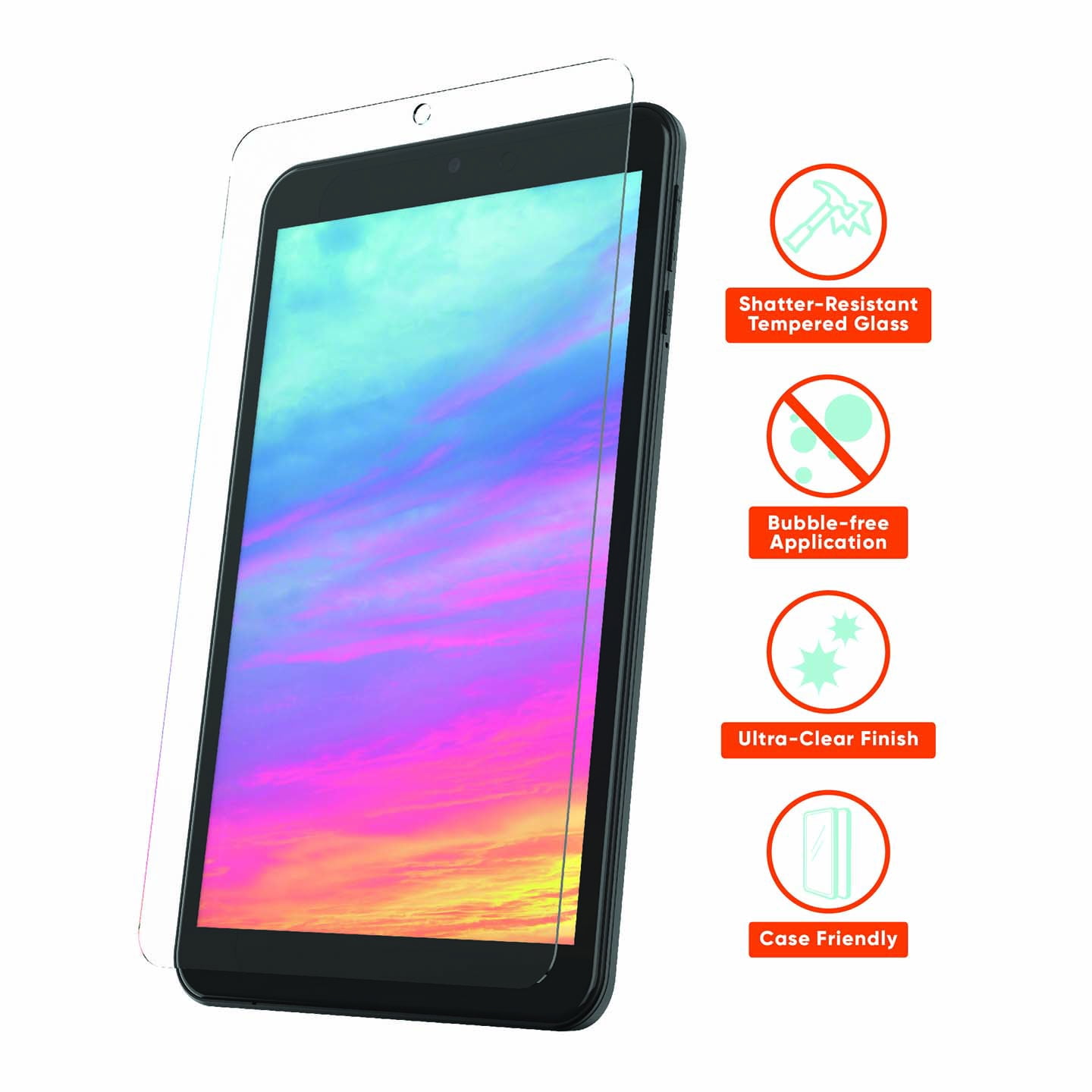 onn. Glass Screen Protector For onn. Tablet 7" Screen