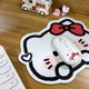 thumbnail image 5 of Alfombrilla de ratón de Hello Kitty, de Anime, para oficina, para ordenador, gruesa, suave y redonda, cojín para ratón, decoración de escritorio Kawaii, regalo, 5 of 6