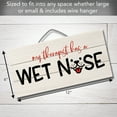 thumbnail image 6 of CounterArt "My Therapist Has A Wet Nose" Decorative Slatted Pallet Wood Sign 12" by 6", 6 of 7