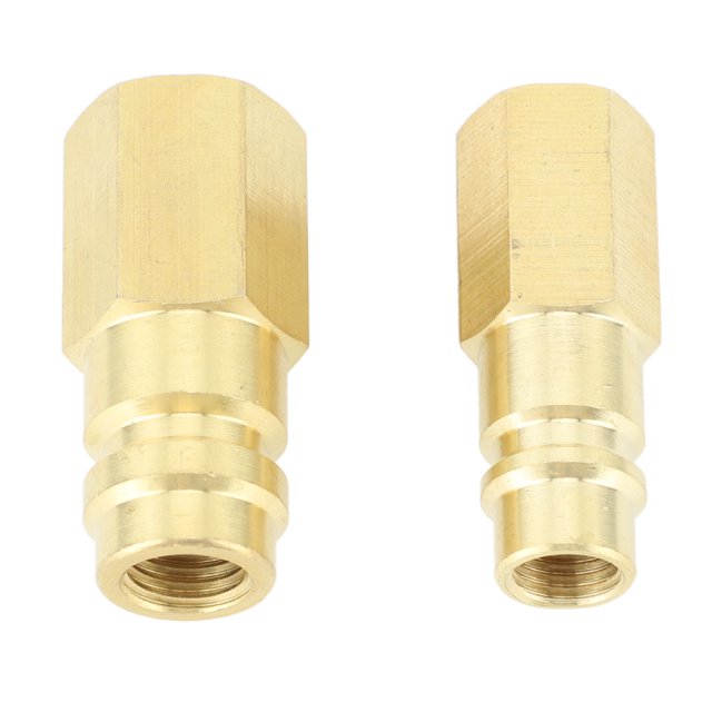 R134a Adaptateur de Climatiseur, Adaptateur de Conversion Bas Haut Débit en Laiton Adaptateur de Conversion Facile à Utiliser 1/4 Po SAE pour Outil de Manutention de Réfrigération