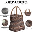 thumbnail image 3 of Boho Bohemia Geometric Line Art Drawstring Lunch Bag Women - Drawstring Lunch Bag Insulated for Work Office - Stain-Resistant Large Lunchbags for Women with Multi-Pockets, 3 of 6