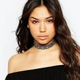 thumbnail image 2 of Vintage Choker Necklace, Victorian Style Concho Ethnic Boho Cameo Metal Collar Necklace for Women Vacation Retro Bohemian Jewelry, 2 of 9