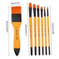 thumbnail image 5 of 7 Pieces Paint Brushes Profession Paint Brush Round Pointed Tip Nylon Brush Set, 5 of 5