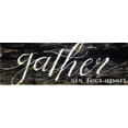 thumbnail image 2 of Jacobs, Cindy 32x13 White Modern Wood Framed Museum Art Print Titled - Gather - Six Feet Apart, 2 of 4