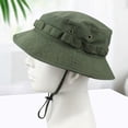 thumbnail image 3 of Grandest Birch Summer Outdoor Hat Camouflage Print Windproof Fixed Strap Round Brim Anti-UV Sunshade Lightweight Fishing Camping Climbing Unisex Cap Sunhat ,Gift, 3 of 7