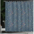 thumbnail image 3 of Ambesonne Stars Shower Curtain, Night Sky Constellation Motif, 69"Wx75"L, Grey Teal and Multicolor, 3 of 4