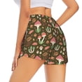thumbnail image 3 of Fotbe Mushrooms and Autumn Womens High Waist Running Shorts Athletic Workout Quick Dry Shorts for Women with Pockets Gym Yoga Summer Shorts-, 3 of 9