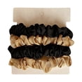 thumbnail image 1 of Chouchous Couleur Unie 4 Pcs Satin Doux Porte-Queue Bandeaux, 1 of 10