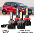thumbnail image 1 of Compatible with Ford EcoSport 2013-2017 High Low Beam Lamp Set 4 Pack - 10,000LM 6500K Cool White 500% Ultra-Bright Bulb, Plug & Play, 1 of 11