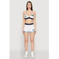 thumbnail image 2 of Womens Jersey Mesh 90 Graphic Contrast Trim Sweatshorts, 2 of 5