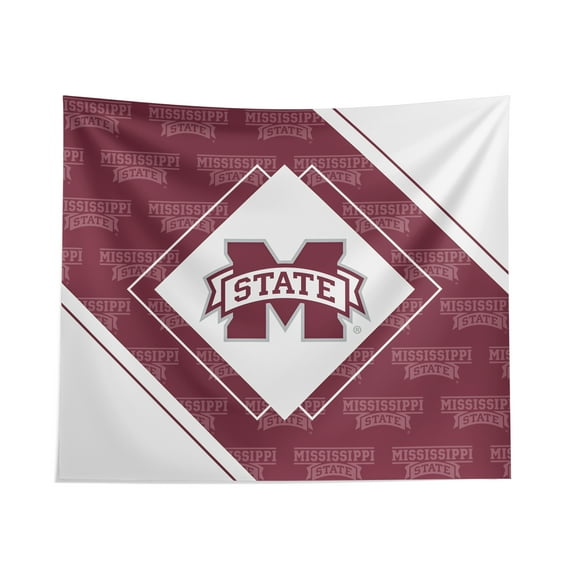 Pegasus Mississippi State Bulldogs 51" x 60" Diamond Boxed Wall Tapestry