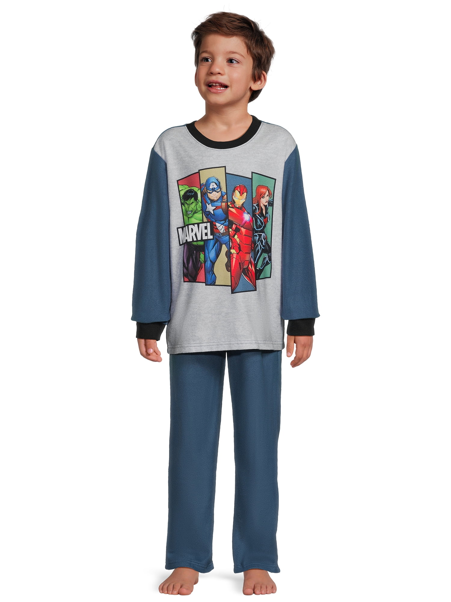 Boys Licensed Character Long Sleeve Top and Pants, 2-Piece Sleet Set, Sizes 4-12