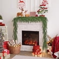 thumbnail image 5 of Scidweet 2 Pcs Christmas Garlands Decorations, 12 ft Real Touch Artificial Norfolk Pine Christmas Greenery Garlands for Table Mantle Fireplace Holiday Indoor Outdoor Xmas Decor, 5 of 8