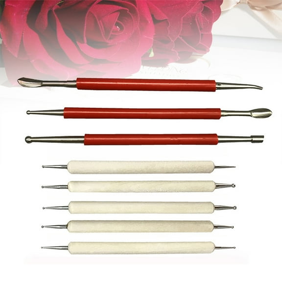 Raindrops Assorted Color Wooden Clay Sculpting Tools Set for Pottery Carving, Modeling, and Crafting Art Projects