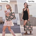 thumbnail image 6 of Large Capacity Tote Bag,Pioneer Flower Floral Print Pattern Handbag Fashion Luxury Tote Bag,15.7"x13"x 5.1" Inches,Laptop Compatible, 6 of 6