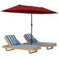thumbnail image 1 of Gymax 13 FT Double-sided Patio Umbrella Outdoor Large Twin Size Umbrella Red, 1 of 10